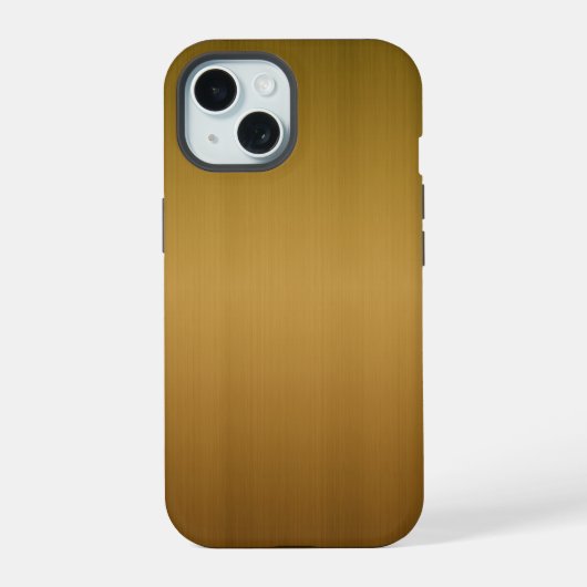金属ブラシ付き銅 iPhone 15ケース (裏面)