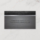 金属ブラシ |スクラッチ付き金属トリム 名刺 (裏面)