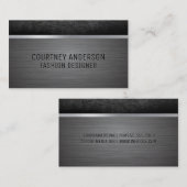 金属ブラシ |スクラッチ付き金属トリム 名刺 (正面/裏面)