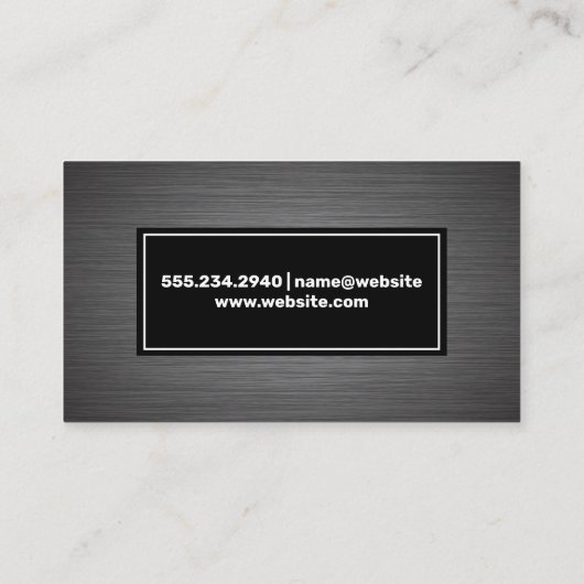 金属ブラシ 名刺 (裏面)