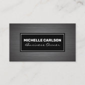 金属ブラシ 名刺 (正面)