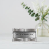 金属ブラシ |大理石縁ど 名刺 (スタンド正面)