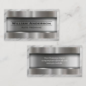 金属ブラシ |大理石縁ど 名刺 (正面/裏面)