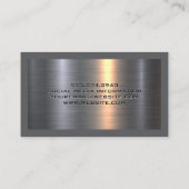 金属ブラシ | 建築車 名刺 (裏面)