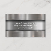 金属ブラシ | 電気プラグロゴ 名刺 (裏面)