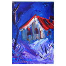 金属プリント- E.J.金ゴールド – 国の風景 メタルプリント