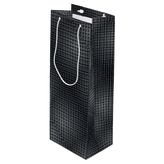 金属プレートパターン02 ワインギフトバッグ (正面アングル)