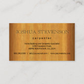 金属プレート及び木工用名刺 名刺 (裏面)