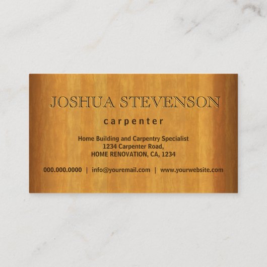 金属プレート及び木工用名刺 名刺 (裏面)