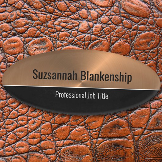 金属プロフェッショナル銅フレアカスタム 名札