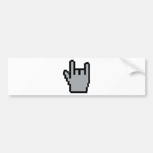 金属ヘッドアイコン バンパーステッカー (正面)