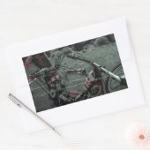 金属ヘッド 長方形シール (封筒)