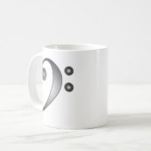 金属ヘ音記号 コーヒーマグカップ (正面左)