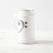金属ヘ音記号 ビールジョッキ (正面左)