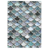 金属ホイルのグリッターのMermaidscalesの銀製のスケール クリップボード (裏面)