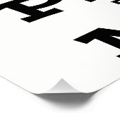 金属ポスターへのペダル ポスター (コーナー)