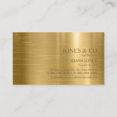 金属ミニマル光沢および箔金ゴールド標準ID791 名刺 (裏面)