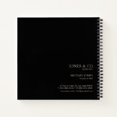 金属ミニマル製ストライプブロンズID792 ノートブック (裏面)