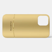 金属ミニマル金ゴールドバックグラウンドCase-Mate iP Case-Mate iPhoneケース (裏面 (横))