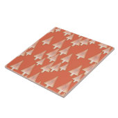 金属モダンクリスマスツリー – 銅と錆 タイル (側面)