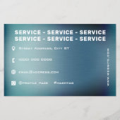 金属モダンスタイル洗車 チラシ (裏面)