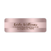 金属モダンバラ金ゴールドパタストライプーン ラベル (正面)