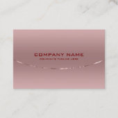 金属モダンバラ金ゴールド背景 名刺 (正面)