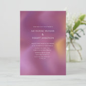 金属モダンパタグラデーションーン結婚式招待状 招待状 (スタンド正面)