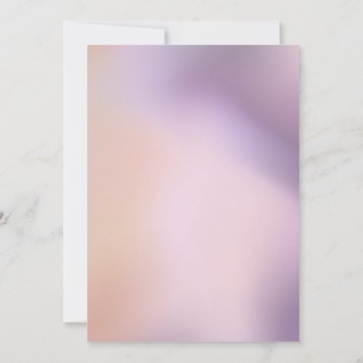 金属モダンパタグラデーションーン結婚式招待状 招待状 (裏面)