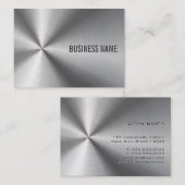 金属モダンプロフェッショナルはっきりしたおよびエレガント 名刺 (正面/裏面)