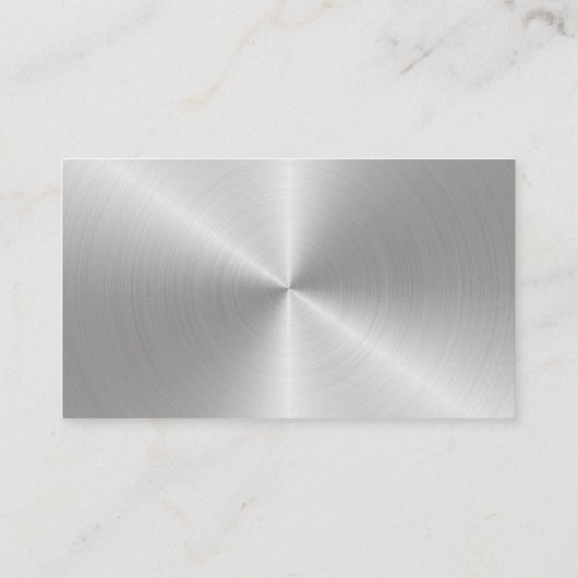 金属モダンプロフェッショナル名刺 名刺 (裏面)