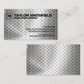 金属モダンプロフェッショナル名刺 名刺 (正面/裏面)