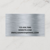 金属モダンプロフェッショナル 名刺 (裏面)