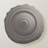 金属モダン丸銀（任意の色） ラウンドクッション (裏面)