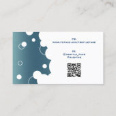 金属モダン気泡フェイク模様 名刺 (裏面)