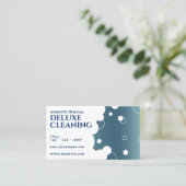 金属モダン気泡フェイク模様 名刺 (スタンド正面)