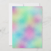 金属モダン箔の旅程結婚のInv 招待状 (裏面)