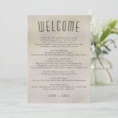 金属モダン箔の旅程結婚のInv 招待状 (スタンド正面)