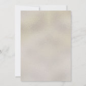 金属モダン箔の旅程結婚のInv 招待状 (裏面)