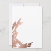 金属モダン結婚式招待状 招待状 (裏面)