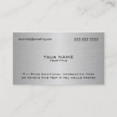 金属モダン製カスタムQRコード 名刺 (正面)