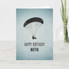 金属モダン誕生日上のパラグリグランジダー図形 カード