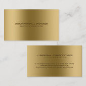 金属モダン金ゴールドステンレス鋼の外観 名刺 (正面/裏面)