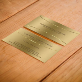 金属モダン金ゴールドスフェイクテンレス鋼の外観 名刺