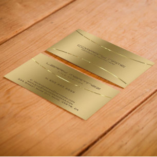 金属モダン金ゴールドスフェイクテンレス鋼の外観 名刺