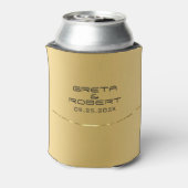 金属モダン金ゴールドスフェイクテンレス鋼の外観 缶クーラー (缶裏面)