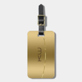 金属モダン金ゴールドデザインステンレス鋼の外観 ラゲッジタグ (正面縦)