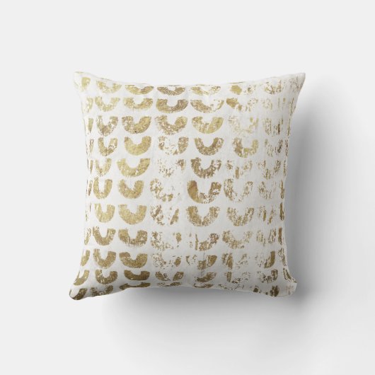 金属モダン金ゴールドパタ動揺してーン – スマイル クッション (裏面)