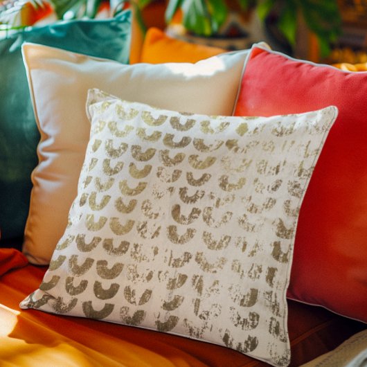 金属モダン金ゴールドパタ動揺してーン – スマイル クッション