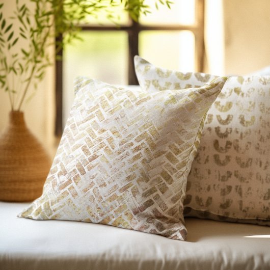 金属モダン金ゴールドパタ動揺してーン – スマイル クッション